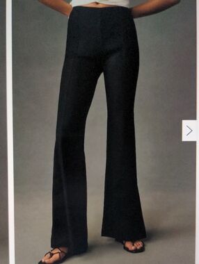 ANTHROPOLOGIE Linen Blend Flare Pants